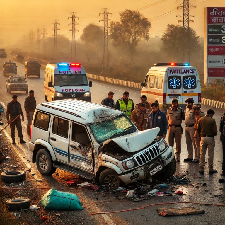 Three Gujarat Policemen Killed, Punjab ASI Injured in Fatal Sirsa Highway Accident